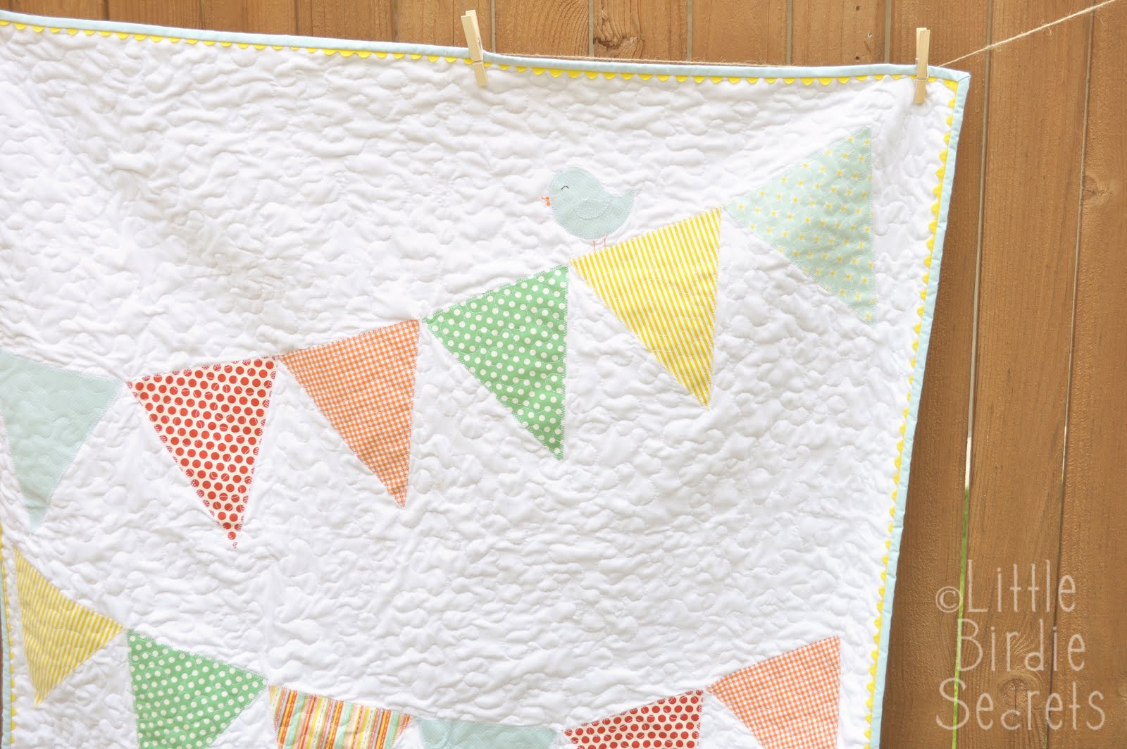 baby bunting banner quilt Little Birdie Secrets