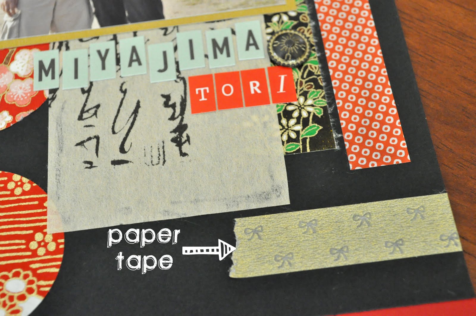 scrapbooking with japanese paper tape Little Birdie Secrets