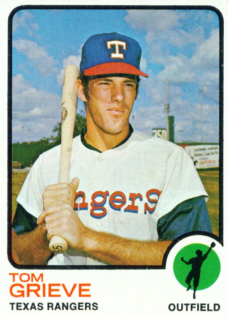 Texas Rangers Cards 1973 Topps Tom Grieve.