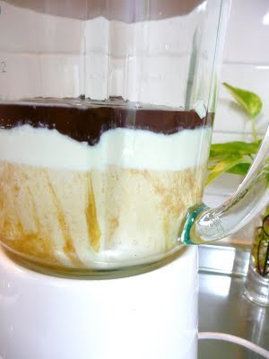 Mamatouille: silken tofu peanut-butter choco pie