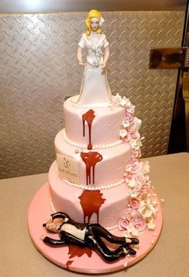 Weird Wedding Cakes - a really bloody wedding cake if you ask me!
