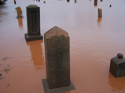 The cemetary flooded...