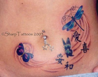 Lower Back tesa tattoos buterfly - tattoos design tesa