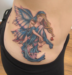 Angel Fairy Tattoos for Girl in the back body