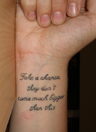 tattoos on feet quotes. Love Quotes Tattoos design