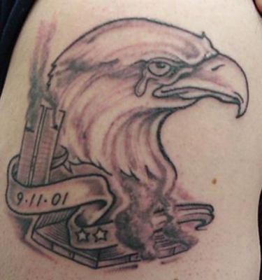 Patriotic Bald Eagle Tattoo Photo Cut Out by feedmelinguini