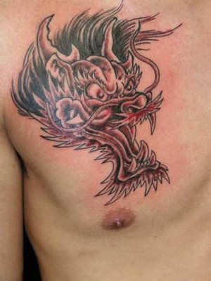 tribal dragon tattoos for men. Tribal Dragon Head Tattoos