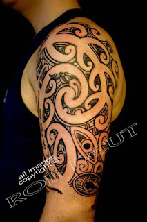 tattoos on arm maori tribal design