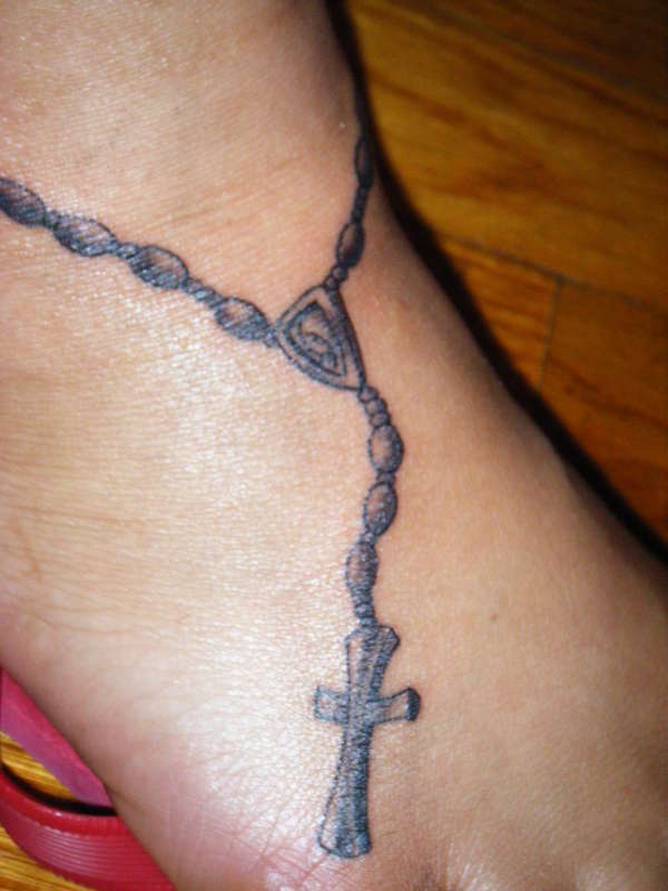 Foot Tattoo Pictures And Ideas Just want share about tattoos rosary.