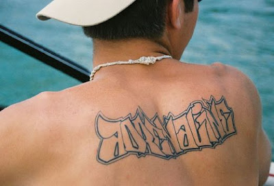 upper back tattoos writing upper back tattoos for men