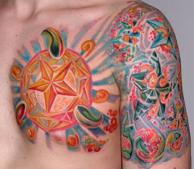 Very difficult to make 3d tattoos on our body. The tattoos creator must have 