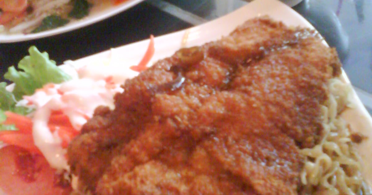 Bakmie enak Mie Ayam Katsu Teriyaki Saos Solaria