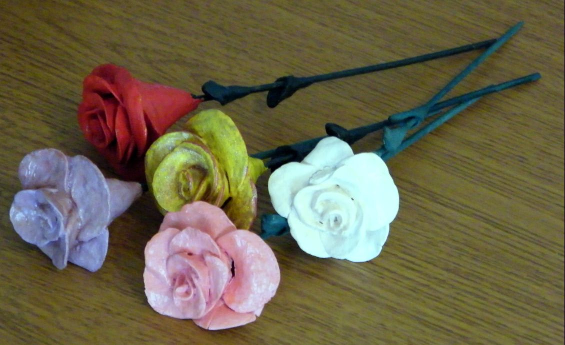 Розы Из Теста Фото