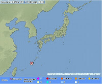 JMA's image of the earthquake info