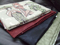 Main fabric with complimentary fabrics