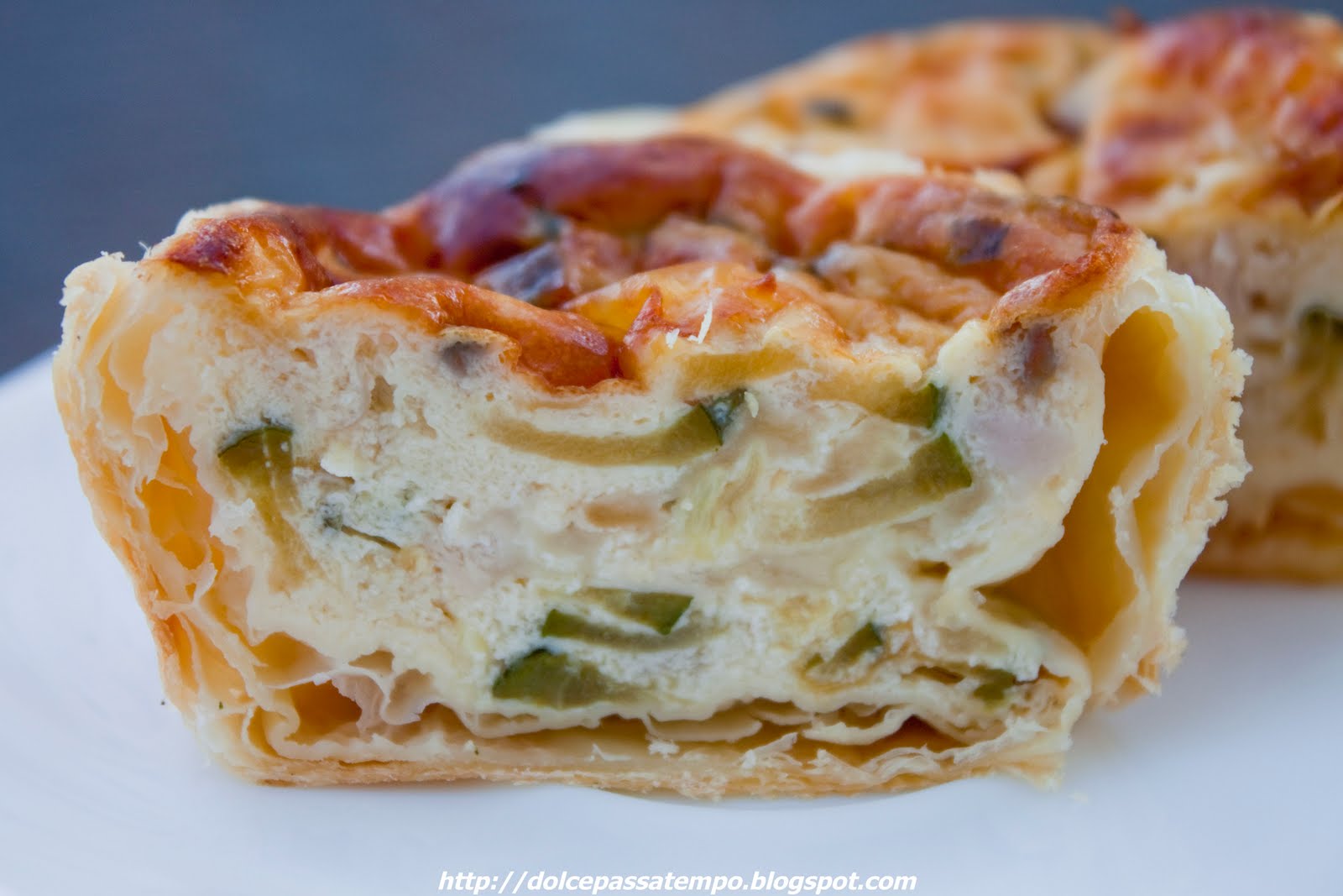 Dolce passa tempo Quiche Di Pasta Sfoglia Alle Zucchine