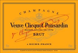 El Turco: Champagne Veuve Clicquot Ponsardin (Viuda Negra)