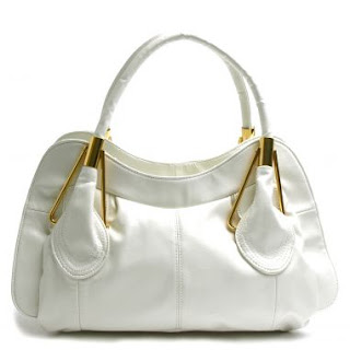 White Satchel medium purse @ Chasing Davies