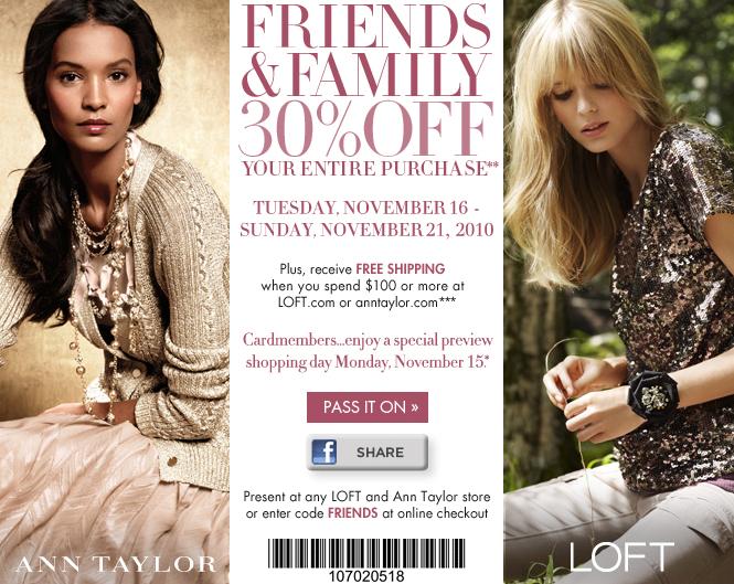 From Ann Taylor Loft: