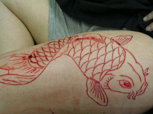Scarification Tattoos - Fish Art