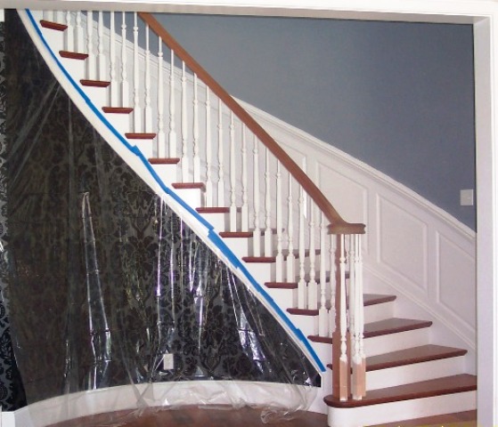Circular Stairway (open one side) with Handrail