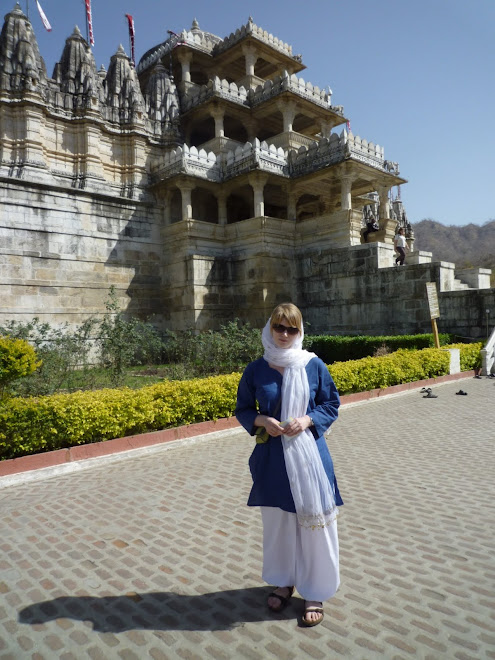 in front of the Jain temple