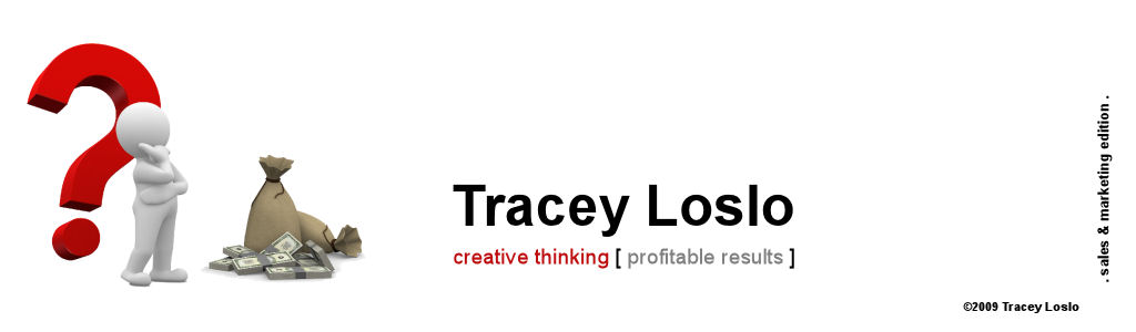 Tracey's blog . sales & marketing edition .