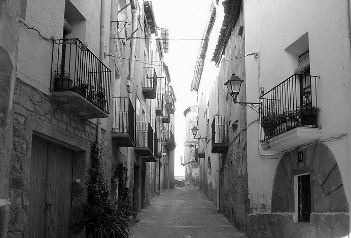 Calle en Cubells (España)