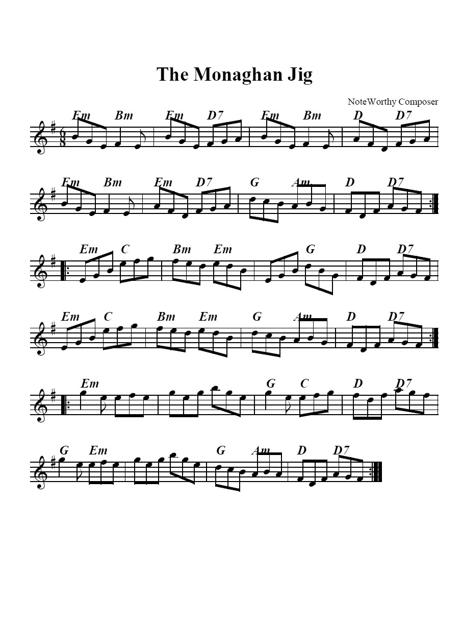 Bouzouki GDAE The Monaghan Jig