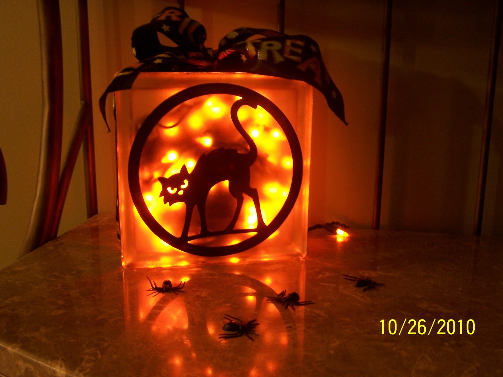 Studio 5380 Halloween Glass Block