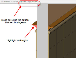 Creating a sweep that wraps around the wall end Wall+sweep-return+90