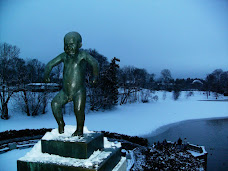Angry child sculpture in  Frogner Park