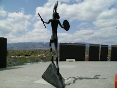 Rabbit sculpture on Nevada Museum of Art