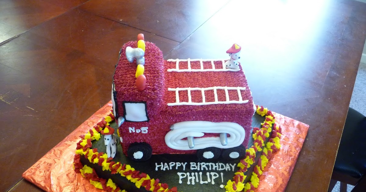 Dreaming in Buttercream: Firetruck Cake