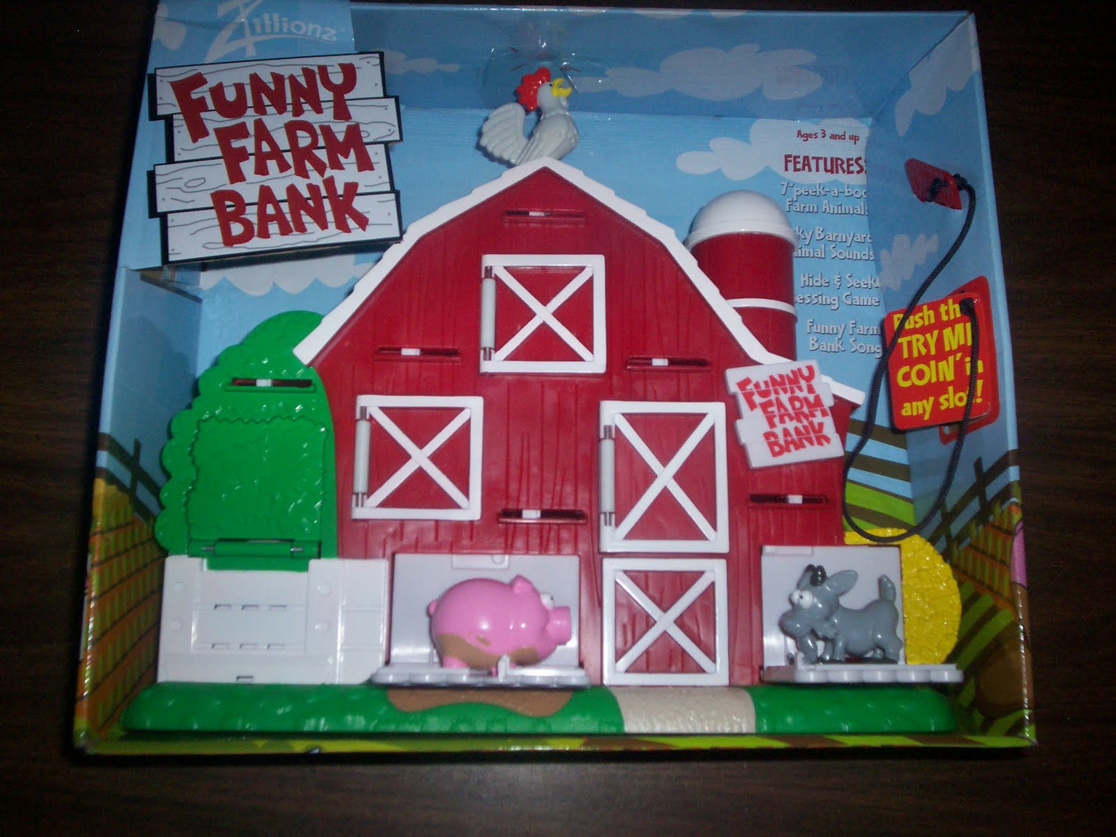 Zillionz Talking Cash Register and Funny Farm Bank Review and Giveaway