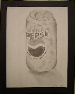 Moriah Virtual Art Room: BANK POINTS #3: Soda Can Contour Drawings