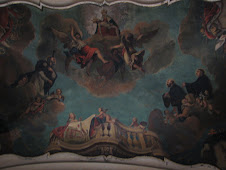 An example of a painted ceiling in St Nikolas church in Prague