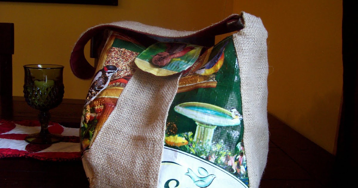 Craftopotamus Recycled Bird Seed Bags
