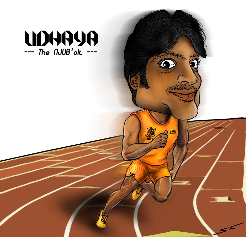 athlete caricature