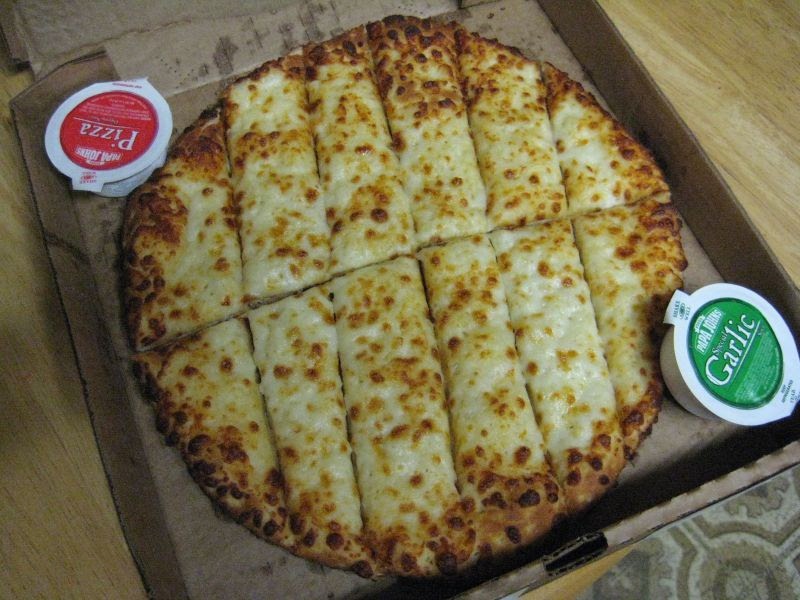 Review Papa John's Cheesesticks Brand Eating