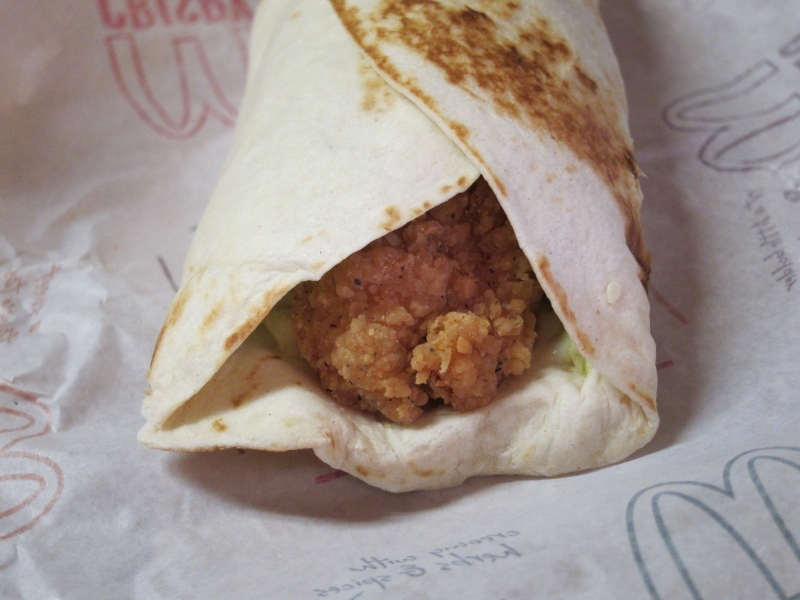 Review McDonald's Crispy Ranch Snack Wrap Brand Eating