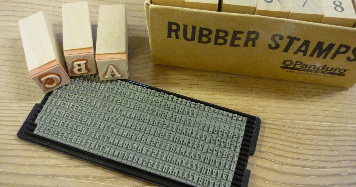Letterwork Alphabet rubber stamps