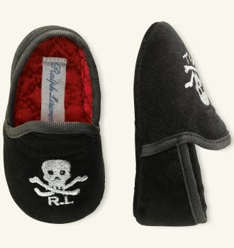 Designer Baby Ralph Lauren Skull And Bones Slipper