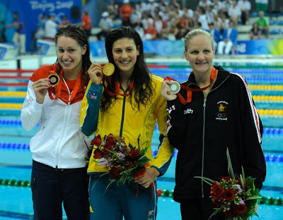Beijing 2008 - Stephanie Rice, Kirsty Coventry y Katie Hoff