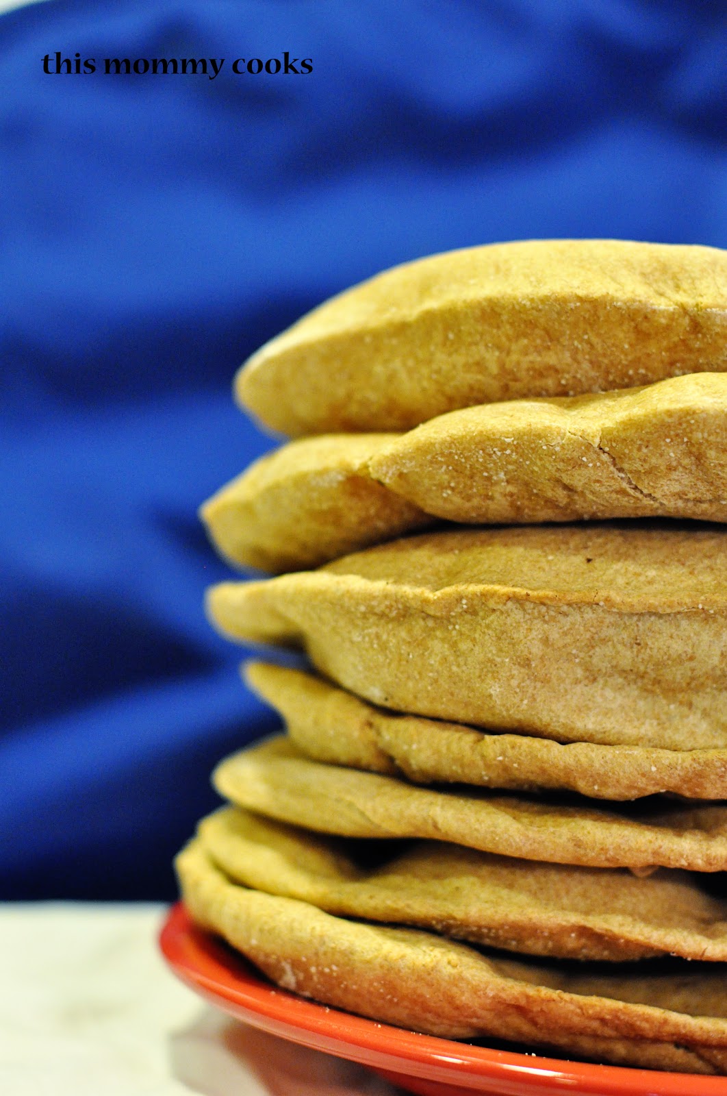 This Mommy Cooks Whole Wheat Pita Bread