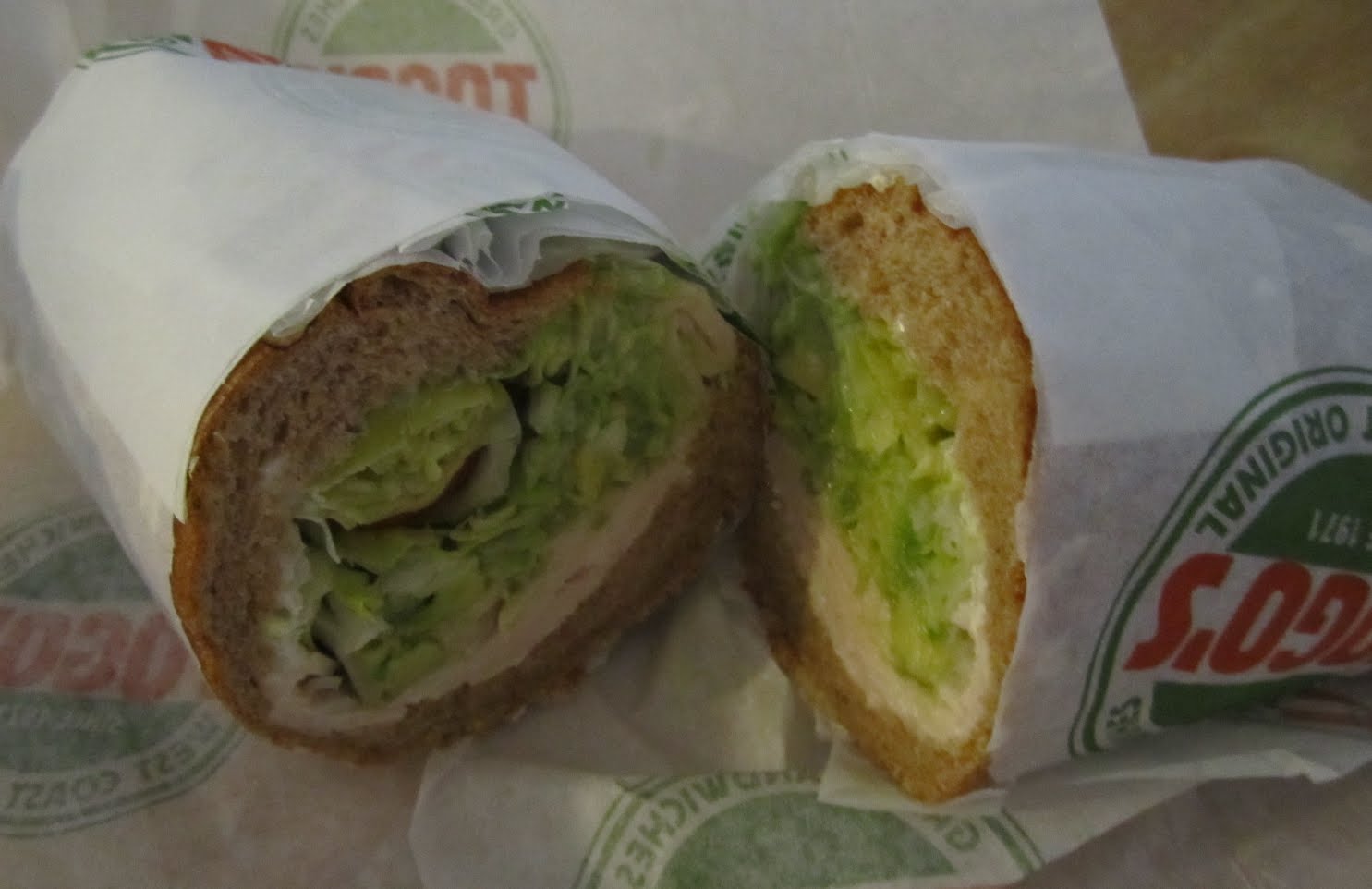 F.O.O.D. Togo's Turkey and Avocado sandwich