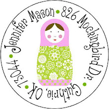 Babushka Doll Address Labels