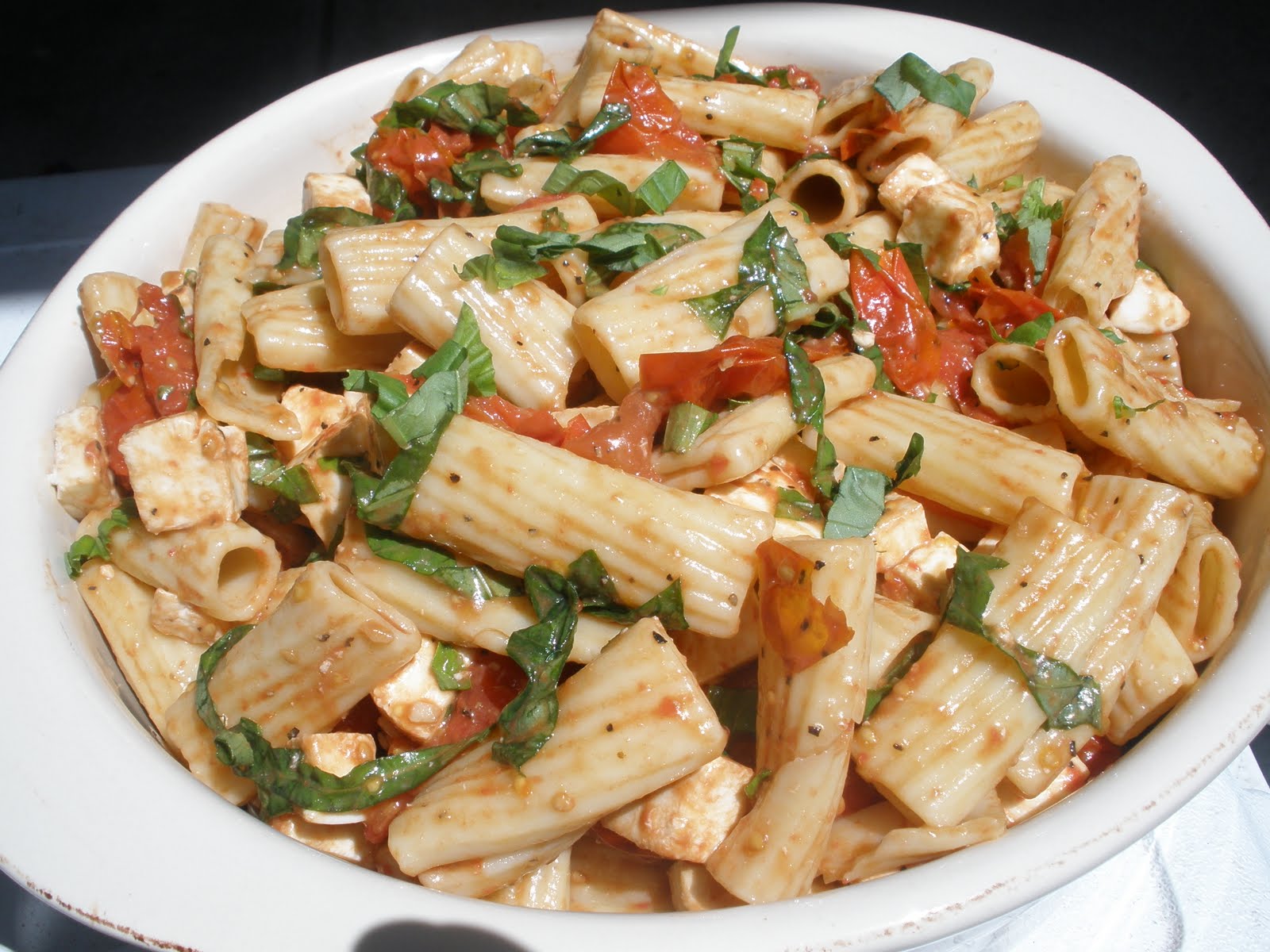 FOR THE LOVE OF FOOD Side Dish Rigatoni alla Caprese