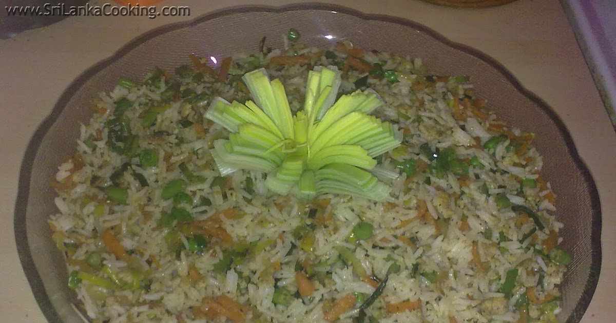 Fried Rice Sri Lanka Cooking