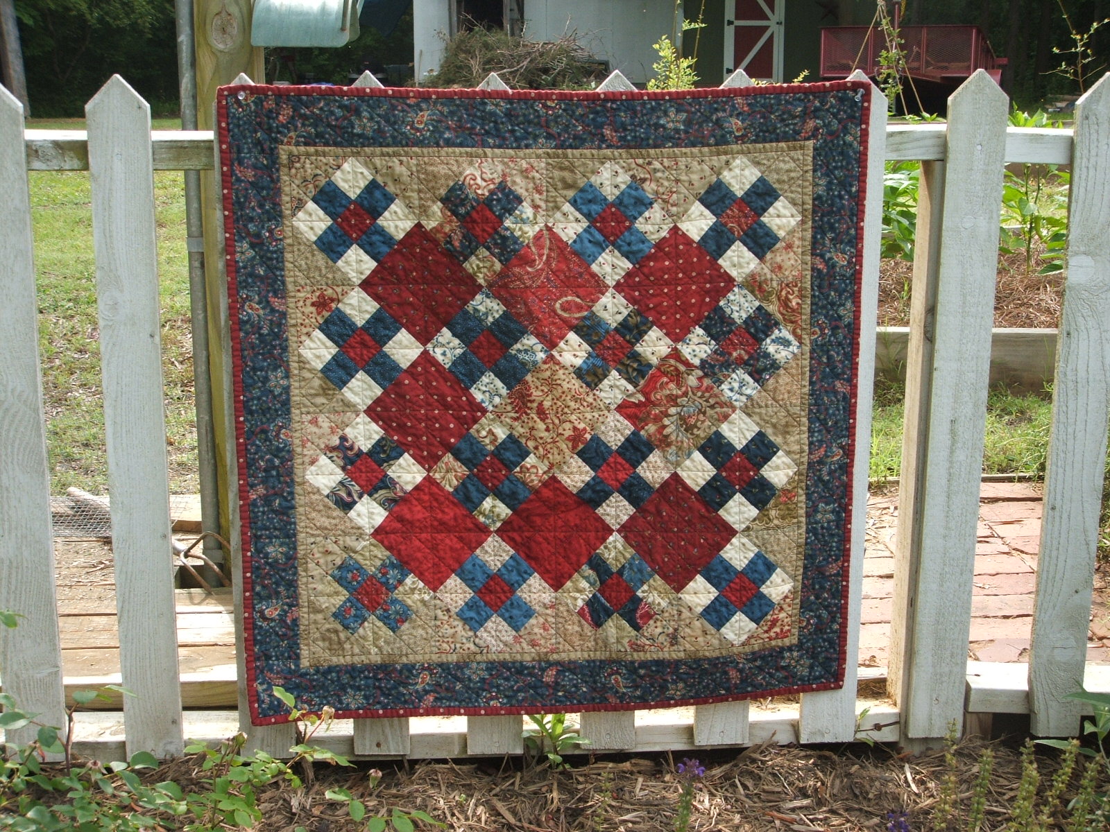 Shakerwood Woolens Red, White and Blue quilts